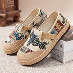 Damen bequeme und stilvolle Clogs mit buntem Muster R&B