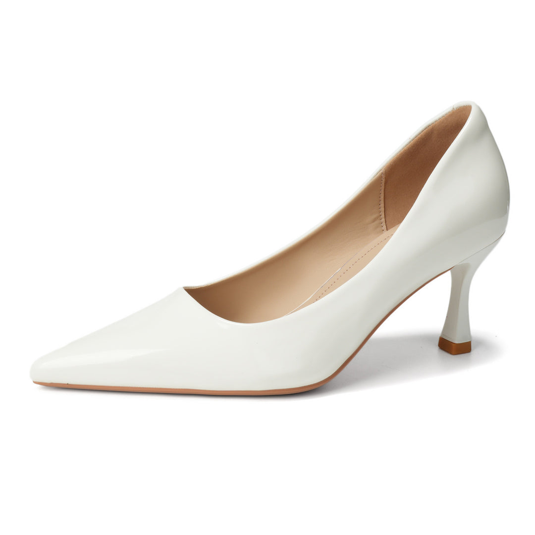 Damen Elegante Lack-Pumps mit komfortablem Blockabsatz R&B