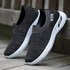 Herren nan gestrickter Slip-On-Laufschuh mit Memory-Foam-Komfortsohle R&B