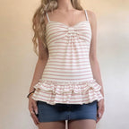 Damen Bikini-Oberteil mit Rüschensaum und raffiniertem Design R&B