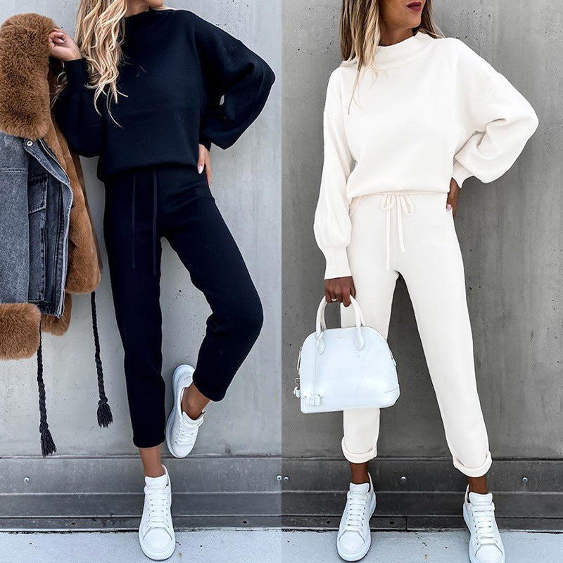 Damen Lässiges Hoodie-Set mit bequemen Jogginghosen R&B