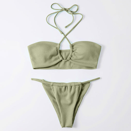 Damen Stylish gefütterter Bikini mit Cross-Back-Trägern R&B