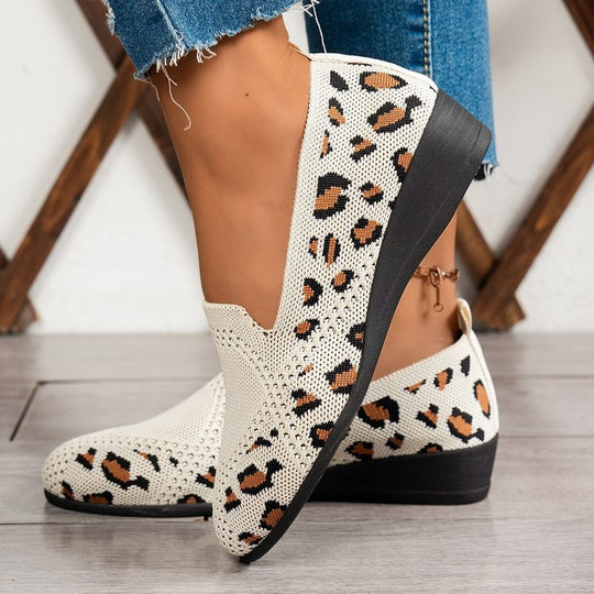 Damen bequeme Slip-On Ballerinas mit ergonomischem Fußbett R&B