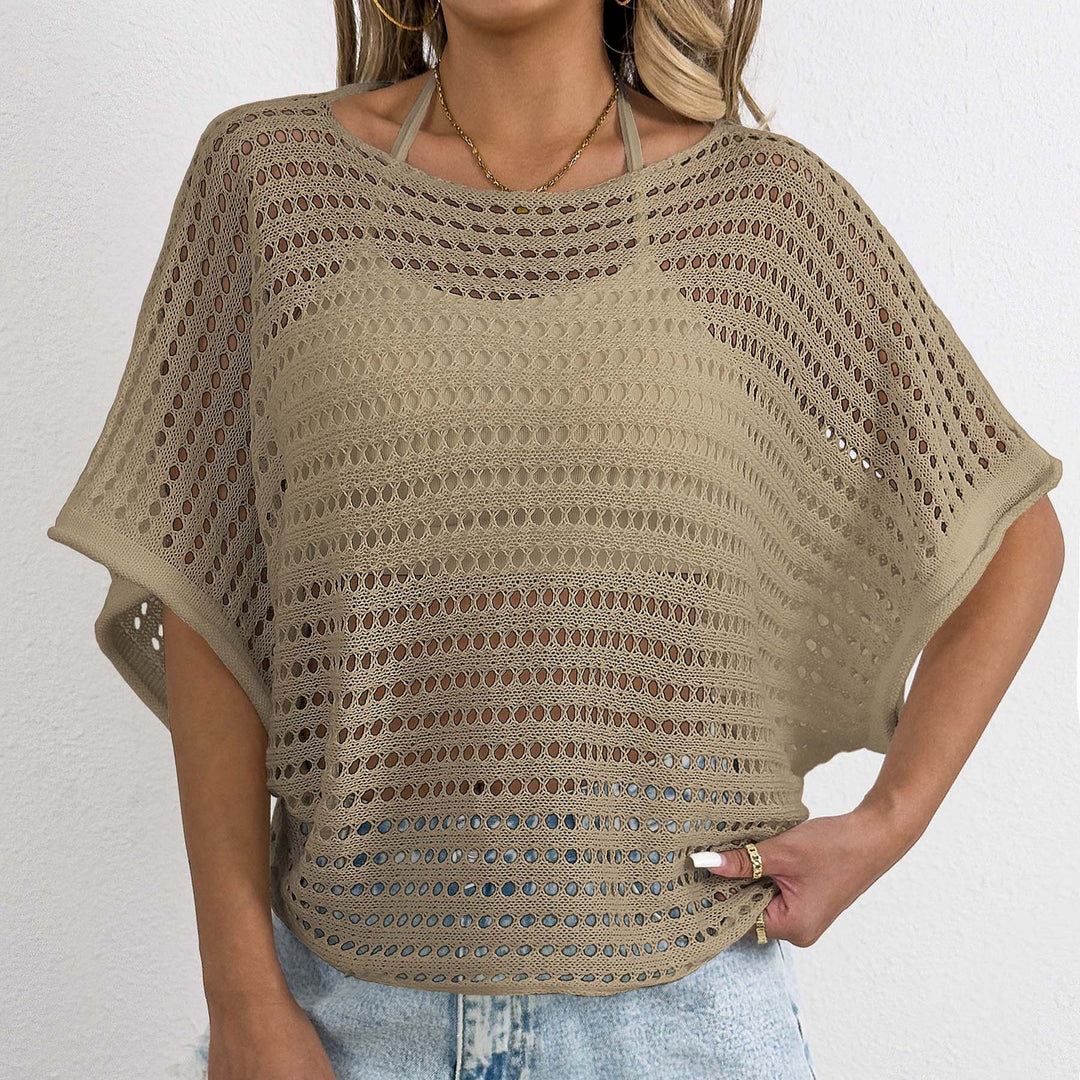 Damen luftiges Netz-T-Shirt R&B