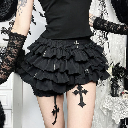 Damen figurbetonte Bluse mit Rüschendetails und Schnürung R&B