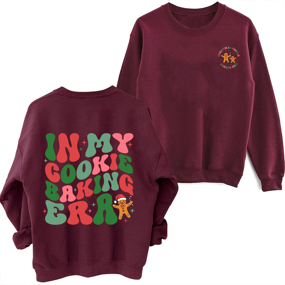 Damen lässiger Pullover mit weihnachtlichem Motiv R&B