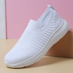 Damen Slip-On Laufschuhe mit atmungsaktiver Mesh-Oberfläche