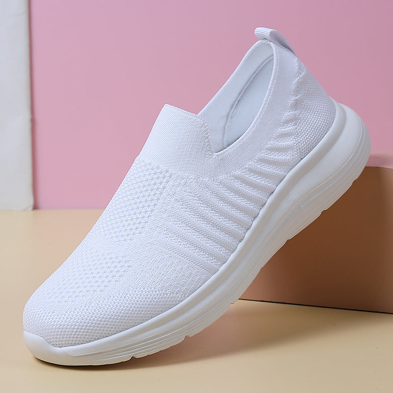 Damen Slip-On Laufschuhe mit atmungsaktiver Mesh-Oberfläche