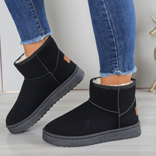 Damen modische Winterstiefeletten mit warmem Innenfutter und rutschfester Sohle R&B