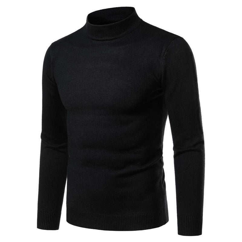 Herren warme Rollkragenpullover aus feinem Strickmaterial R&B