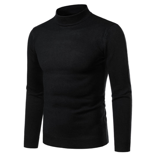 Herren warme Rollkragenpullover aus feinem Strickmaterial R&B