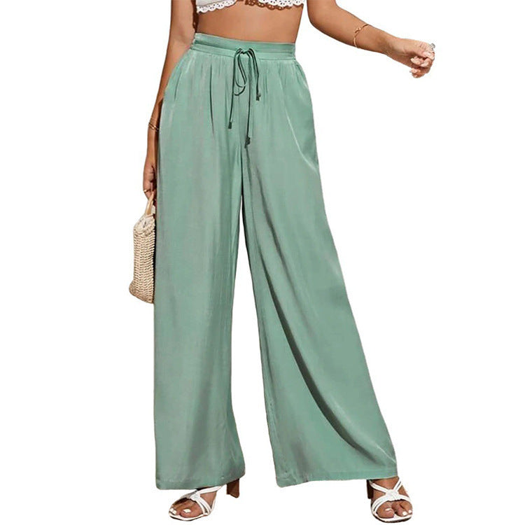 Damen weite Sommerhose mit hohem Bund R&B
