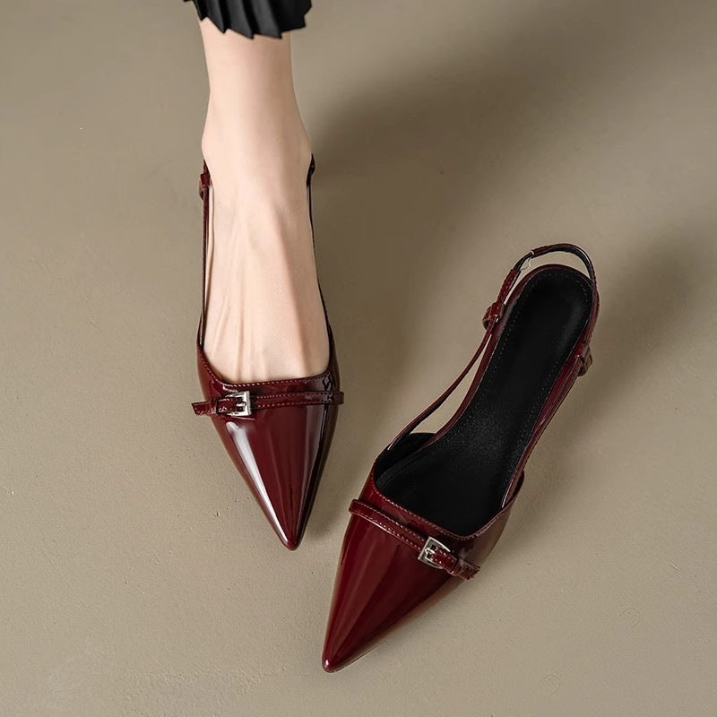 Damen Slingback Pumps mit elegantem Spitzen-Design R&B