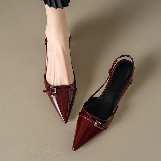 Damen Slingback Pumps mit elegantem Spitzen-Design R&B