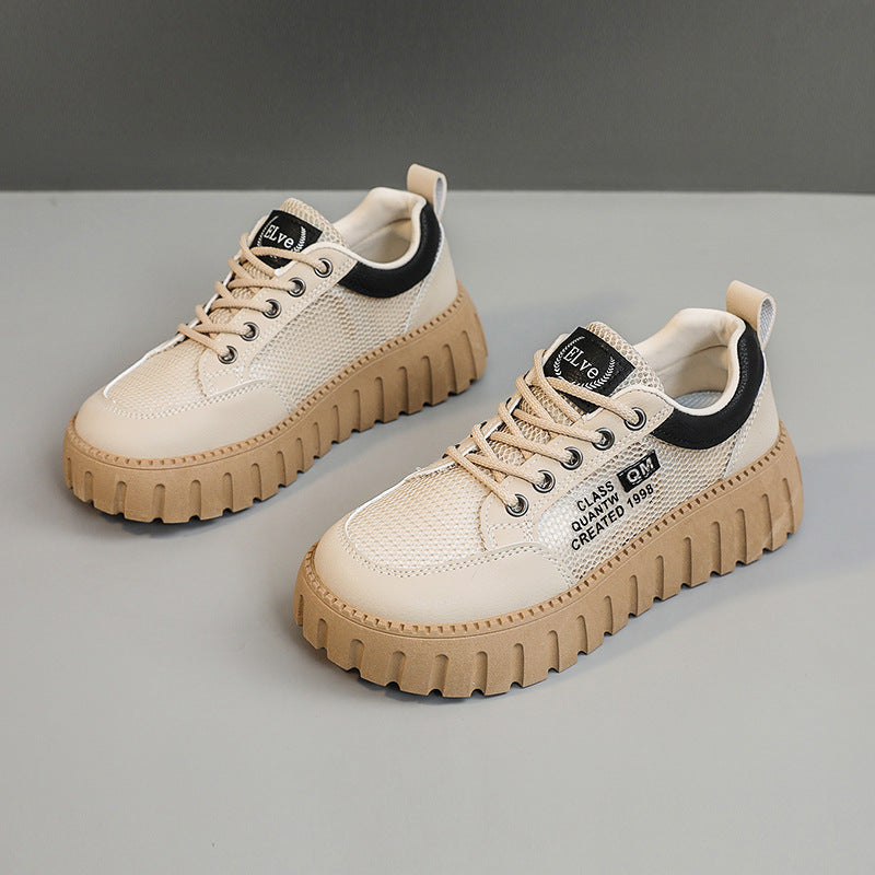 Damen Sportliche Chunky Sneakers mit atmungsaktiver Mesh-Oberfläche und strapazierfähigem Sohlenprofil R&B