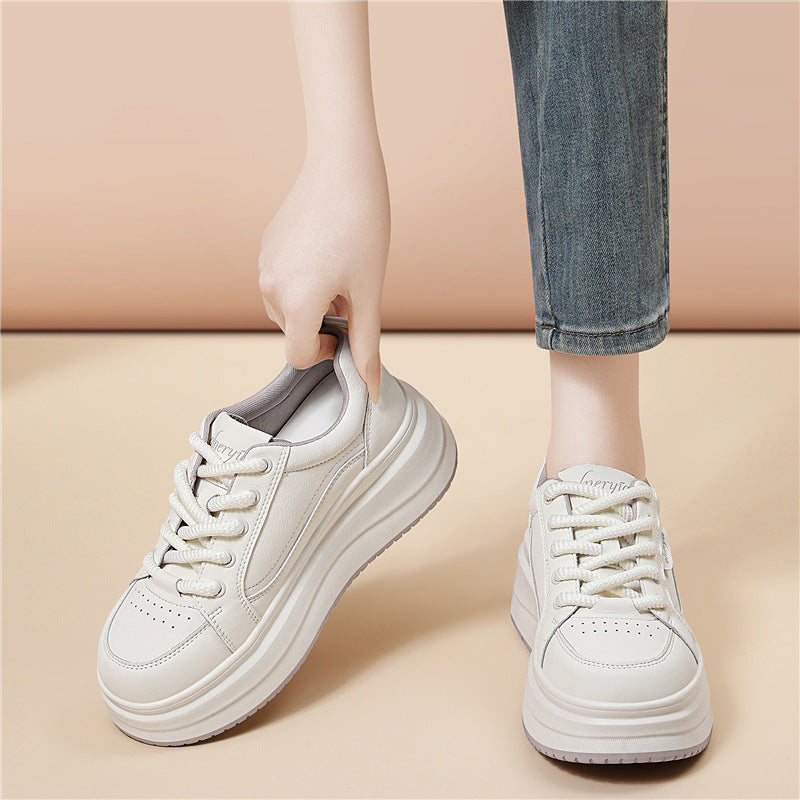 Damen trendige Plateau Sneaker mit extra dämpfender Sohle R&B