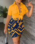 Damen Freizeit Set mit modischem Hemd und stylischen Shorts R&B