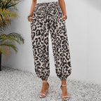 Damen weite Leopardenmuster-Hosen R&B