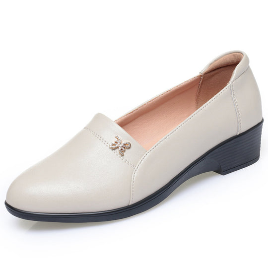 Damen elegante Slipper mit modischem Schmuckdetail und bequemer Sohle R&B
