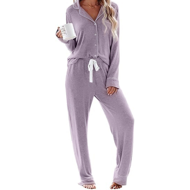 Damen Schlafanzug-Set aus weichem, atmungsaktivem Material R&B