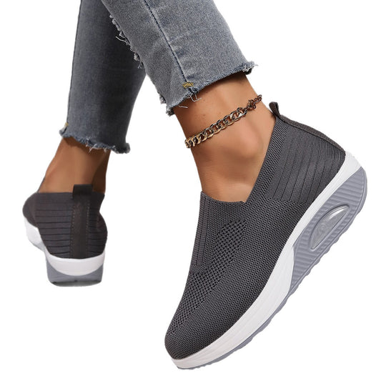 Damen Atmungsaktive Slip-On Sneakers mit elastischer Sohle R&B