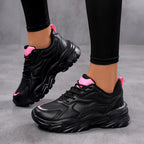 Damen Sportliche Lauf-Sneaker mit gepolsterter Sohle und atmungsaktivem Obermaterial