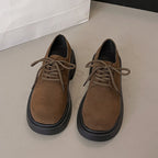 Damen Bequeme Schnürschuhe aus Wildleder mit rutschfester Sohle R&B