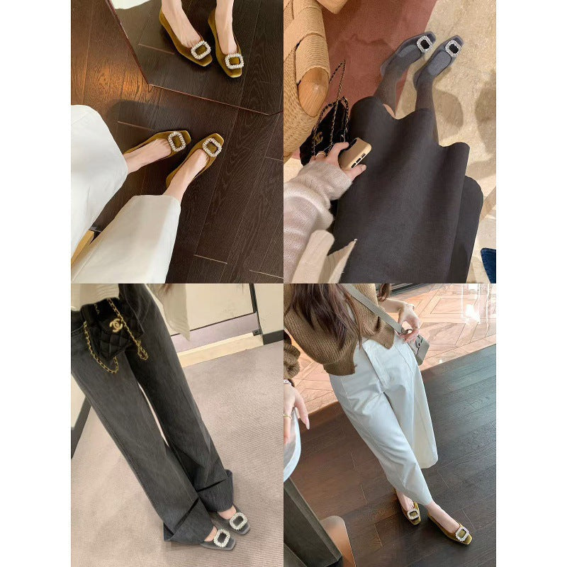 Damen Edle Pumps mit funkelndem Schmuckdetail und bequemer Innensohle