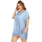 Damen eleganter häkeln Strandüberwurf R&B
