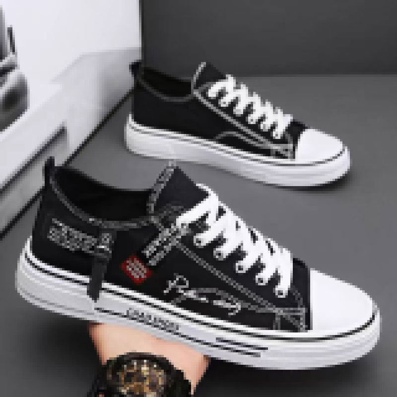 Damen lässige Sneakers aus hochwertigem Denim mit praktischem Reißverschluss R&B