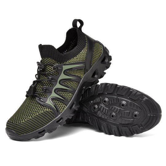 Damen Atmungsaktive Sportschuhe mit elastischem Schnürsystem und rutschfester Sohle R&B
