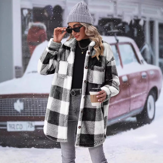 Damen Flanell-Winterjacke R&B