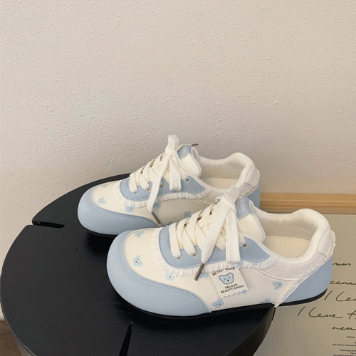 Damen Sneakers mit niedlichem Bärenmotiv und komfortabler Sohle R&B