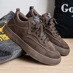 Damen elegante Sneaker mit trendiger Veloursleder-Oberfläche R&B