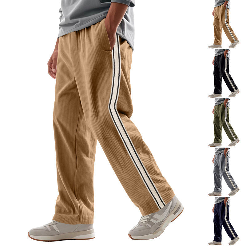 Herren Sportliche Plank-Hose mit Streifen-Design R&B