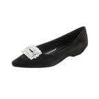 Damen elegante Ballerinas mit funkelndem Strass-Detail