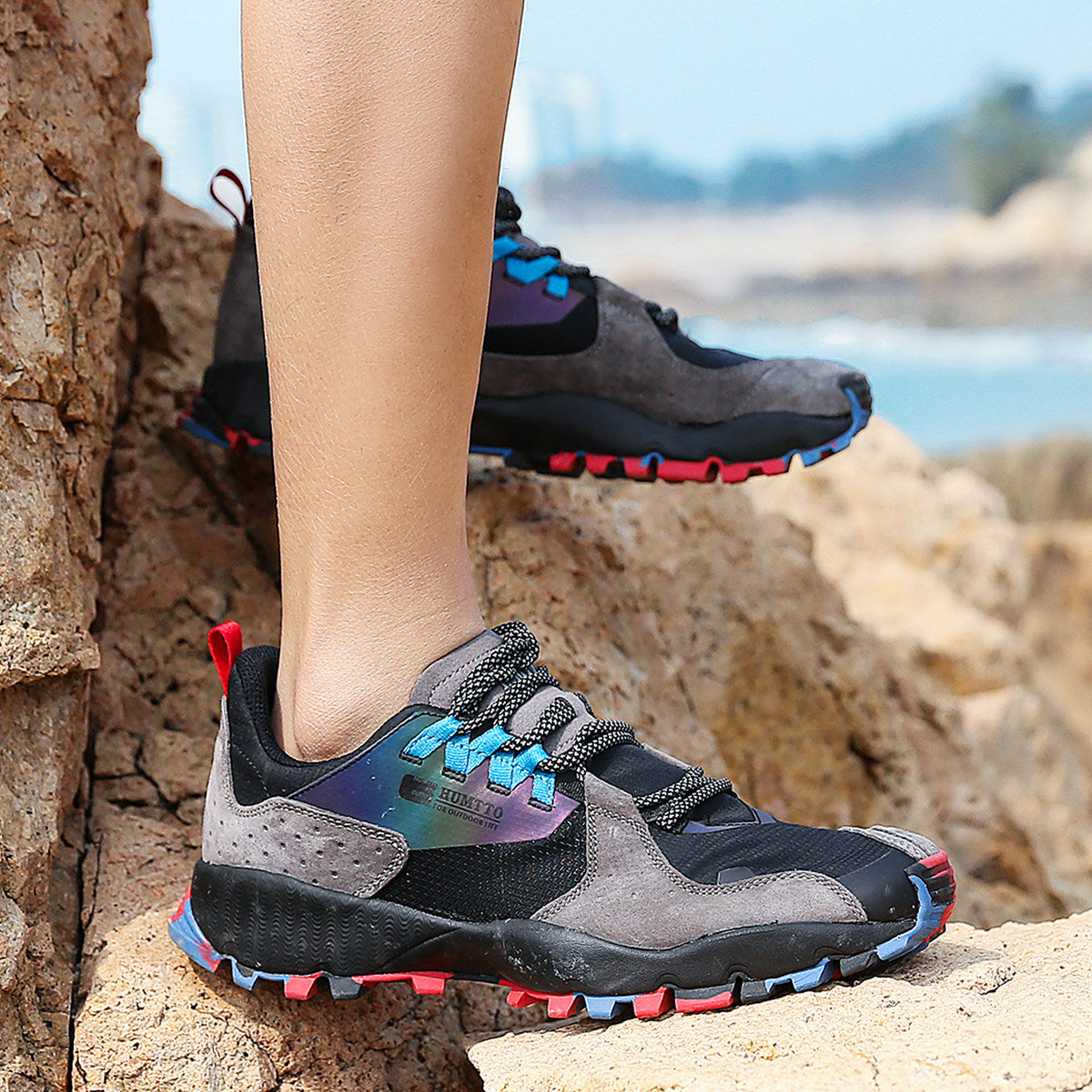 Damen Hochfunktionale Trail-Schuhe mit ergonomischer Dämpfung und rutschfester Sohle R&B