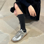 Damen Sneaker im modernen Metallic-Look mit rutschfester Sohle und komfortabler Polsterung R&B