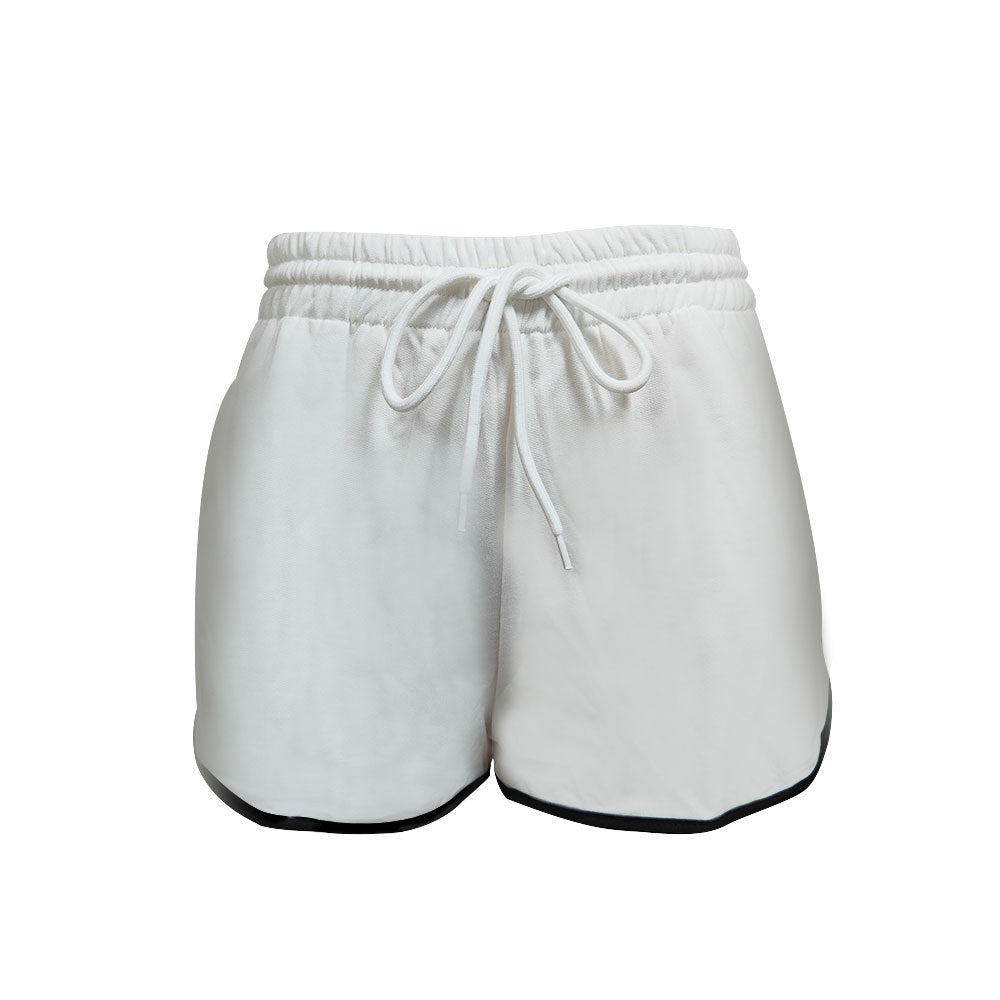 Damen Sportliche Shorts mit elastischem Bund und Kordelzug R&B