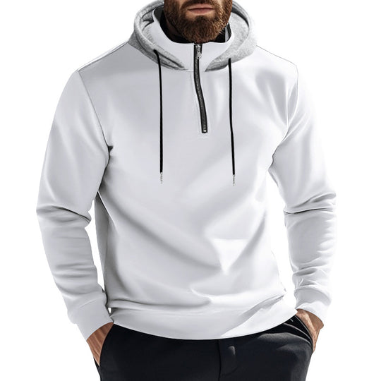 Herren Kapuzenpullover mit modernem Reißverschluss und stylischem Schnitt R&B
