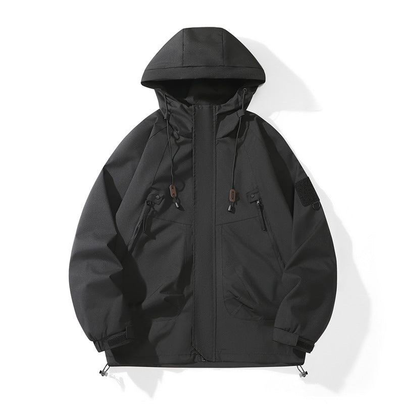 Damen technische Outdoor-Jacke mit verstellbarem Kapuzendesign und praktischen Taschen R&B