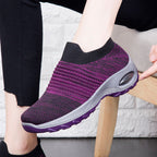 Damen Luftgepolsterte Sneakers mit elastischem Strickoberteil R&B