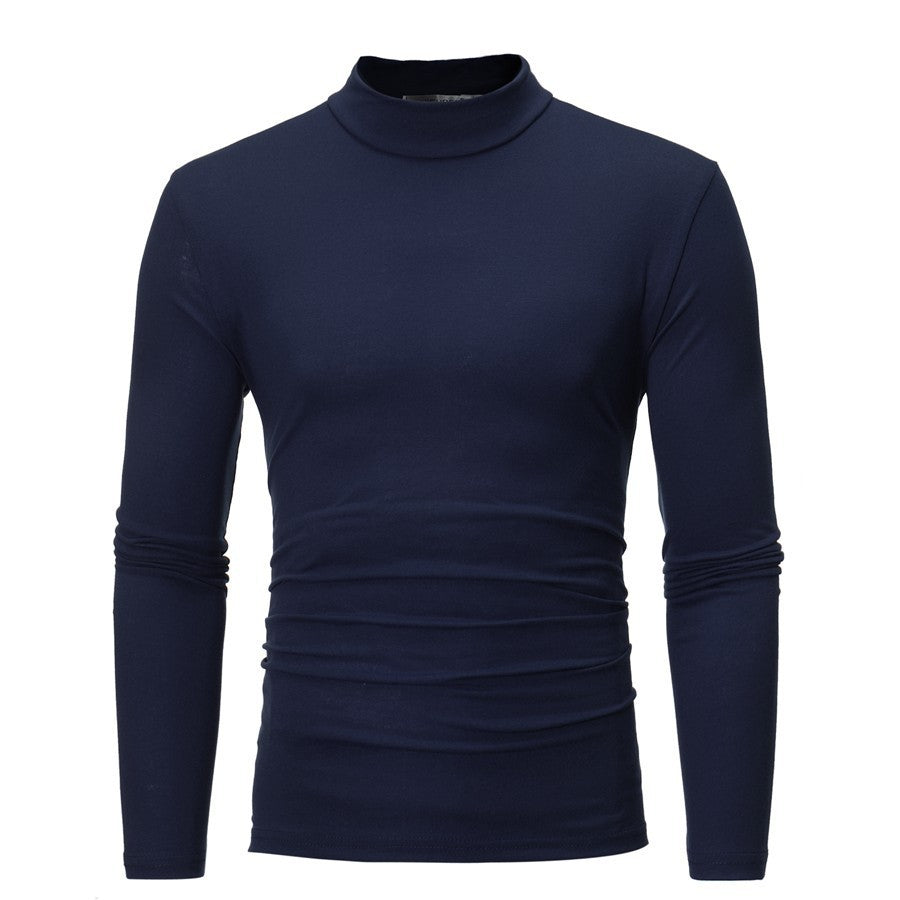 Herren Rollkragenpullover mit enger Passform und edel strukturiertem Material R&B