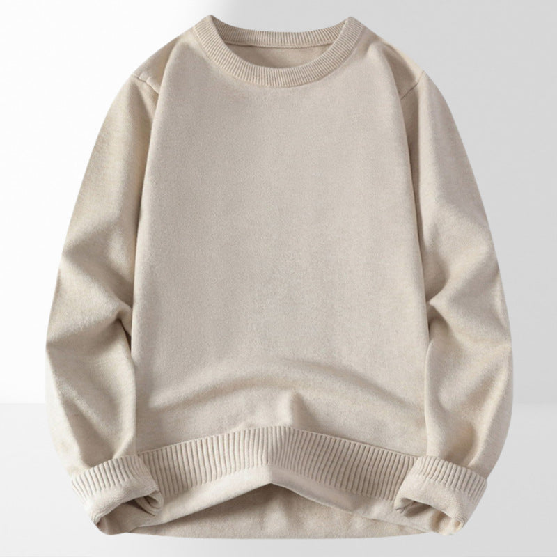 Damen bequemer und eleganter Rundhalsausschnitt Pullover R&B