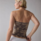 Damen Bandeau-Top mit raffinierten Streifen R&B