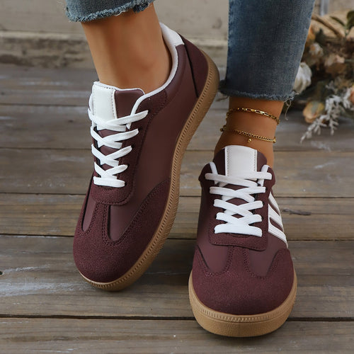 Damen Sportliche Sneakers aus hochwertigem Kunstleder mit bequemer Dämpfung R&B