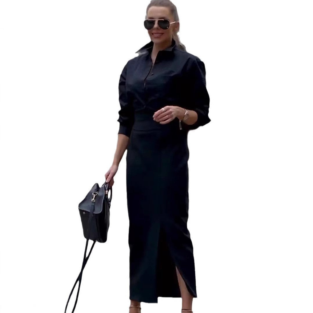 Damen Elegantes Maxikleid mit schickem Schlitz und stilvollen Details R&B