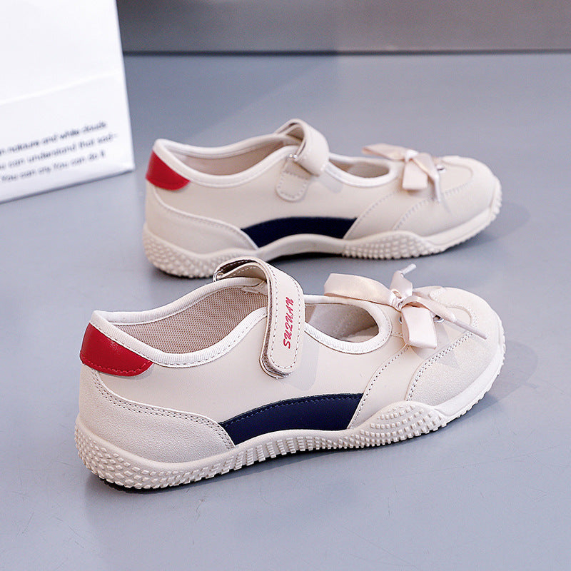 Damen sportliche Ballerinas mit verstellbarem Klettverschluss und bequemer Sohle R&B