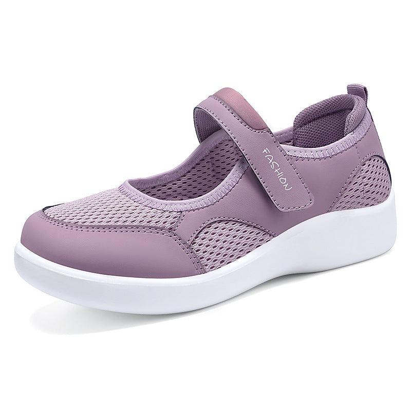 Damen Komfortable Sneakers mit verstellbarem Riemen