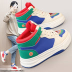 Damen modische High-Top Sneakers mit bunten Akzenten und atmungsaktivem Obermaterial R&B